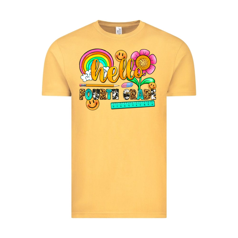 Hello Fourth Grade Vintage Tee by NancyCooperArtShop | Teevron
