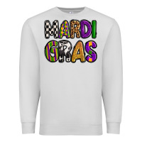 Dove Grey mardi gras copy Premium Sweatshirt - OliviaCreatesArt