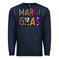 Navy mardi gras copy Premium Sweatshirt - OliviaCreatesArt