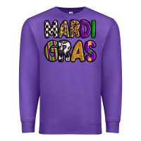 Purple mardi gras copy Premium Sweatshirt - OliviaCreatesArt