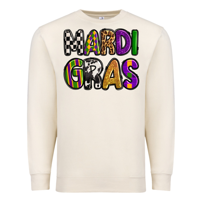 Mardi Gras Copy Premium Sweatshirt by OliviaCreatesArt | Teevron