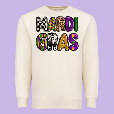 Mardi Gras Copy Premium Sweatshirt Designed By Oliviacreatesart