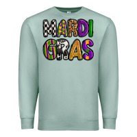 Seafoam mardi gras copy Premium Sweatshirt - OliviaCreatesArt