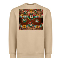 Mushroom seamless mexican sunflower tumbler design Heavyweight Sweatshirt - Jasminsmagicworld