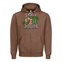 Chestnut Soccer Mom Zipper Hoodie - HowdyJamesFarm