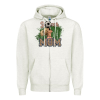Oatmeal Heather Soccer Mom Zipper Hoodie - HowdyJamesFarm