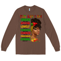 Chestnut god say i am juneteenth afro girl Long Sleeve Tee - Artiststas