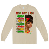 Mushroom god say i am juneteenth afro girl Long Sleeve Tee - Artiststas