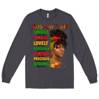 Smoke god say i am juneteenth afro girl Long Sleeve Tee - Artiststas