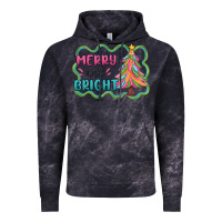 Cloud Black merry and bright christmas tree Vintage Hoodie - MaliasSmallBusiness