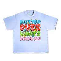 Grape Ice don't trip over what's behind you Urban Heavy Tee - JahusDesignShop
