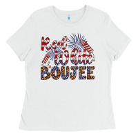 White red white boujee Ladies Tee - Artiststas