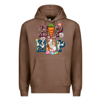 Chestnut Western hip hop bunny Easter Day Premium Hoodie - CowGirlArtShop