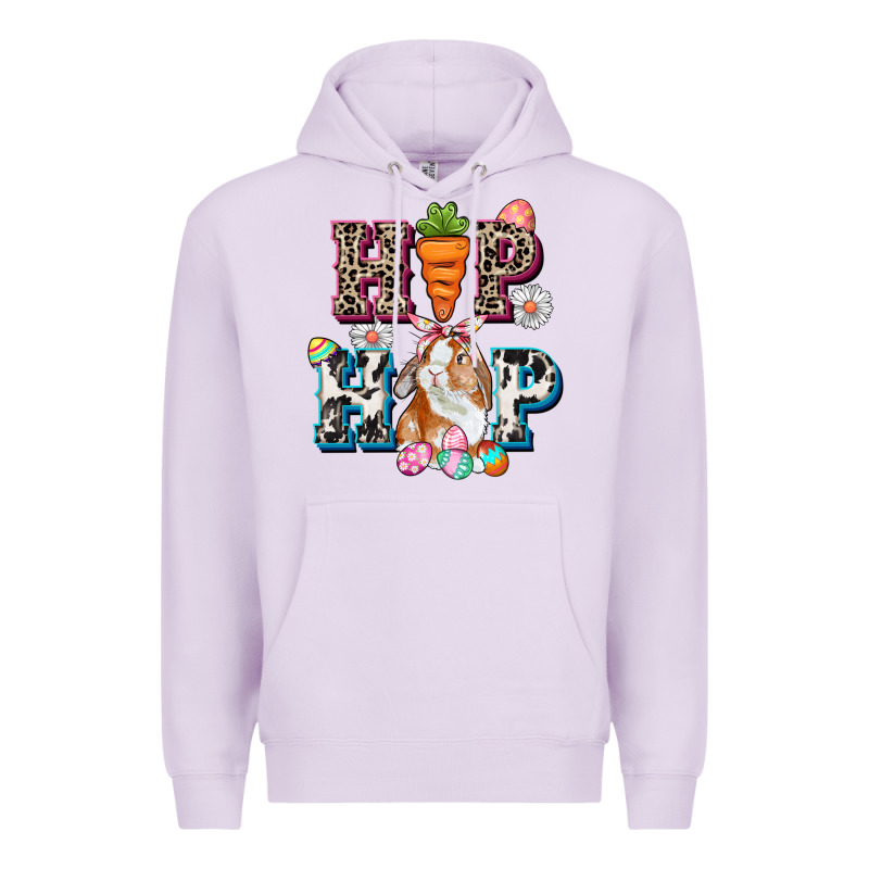 Western Hip Hop Bunny Easter Day Premium Hoodie by CowGirlArtShop | Teevron