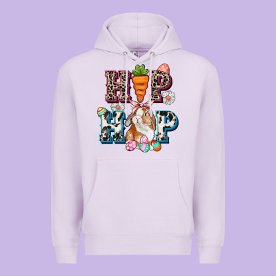 Western Hip Hop Bunny Easter Day Premium Hoodie Designed By Cowgirlartshop