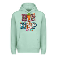 Seafoam Western hip hop bunny Easter Day Premium Hoodie - CowGirlArtShop