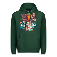 Sports Green Western hip hop bunny Easter Day Premium Hoodie - CowGirlArtShop