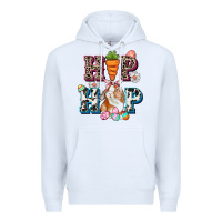 White Western hip hop bunny Easter Day Premium Hoodie - CowGirlArtShop