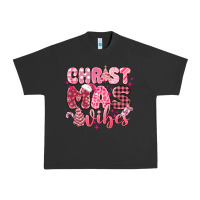 Pigment Black christmas vibes pink Urban Heavy Tee - MaliasSmallBusiness