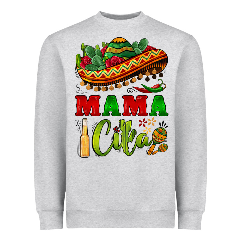 Mama Cita Sombrero Heavyweight Sweatshirt by BarkalooDesign | Teevron