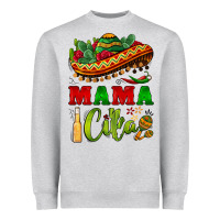 Heather Grey mama cita sombrero Heavyweight Sweatshirt - BarkalooDesign