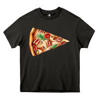 Asphalt pizza slice Heavy Core Tee - AdoDesignShop