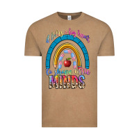 Vintage Coffee it takes a big heart to shape little Vintage Tee - NancyCooperArtShop