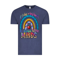 Vintage Denim it takes a big heart to shape little Vintage Tee - NancyCooperArtShop