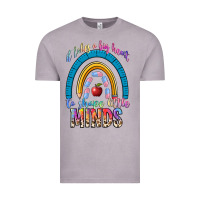 Vintage Zinc it takes a big heart to shape little Vintage Tee - NancyCooperArtShop