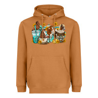 Meerkat horses coffee cups Heavyweight Hoodie - OliviaCreatesArt