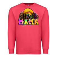 Cardinal softball mama Premium Sweatshirt - OliviaCreatesArt