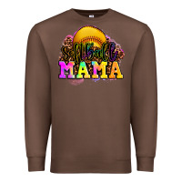 Chestnut softball mama Premium Sweatshirt - OliviaCreatesArt