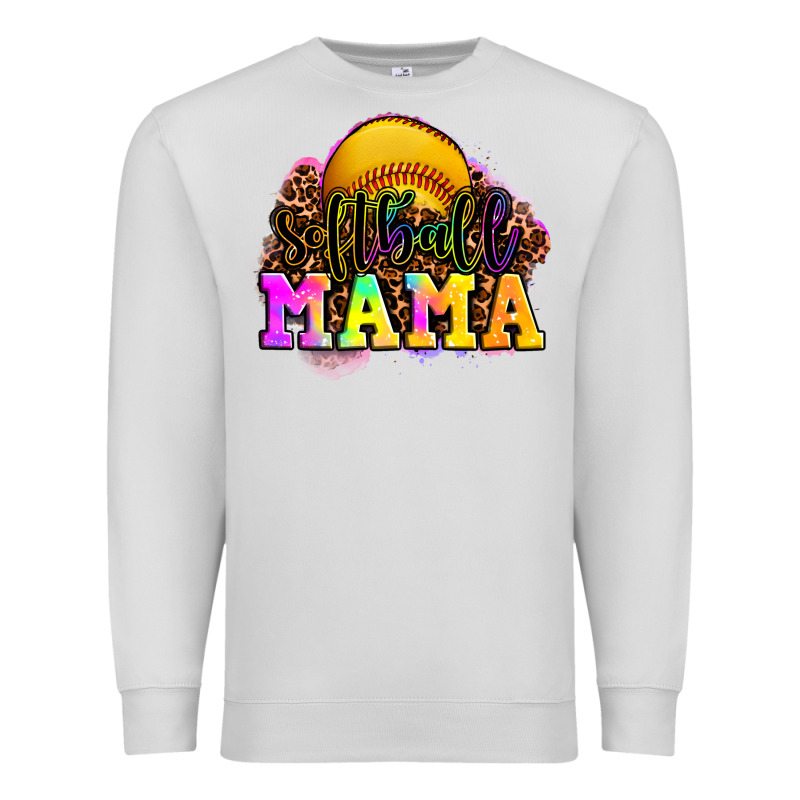 Softball Mama Premium Sweatshirt by OliviaCreatesArt | Teevron