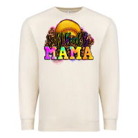 Sandshell softball mama Premium Sweatshirt - OliviaCreatesArt