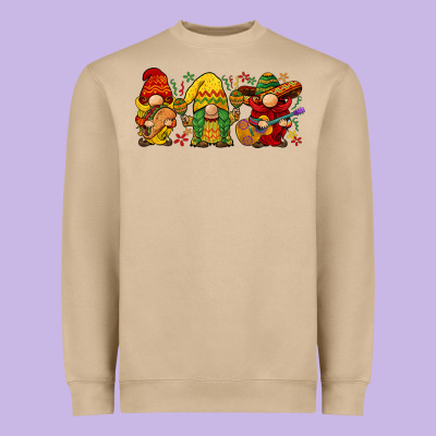 Cinco De Mayo Gnomies Heavyweight Sweatshirt Designed By Barkaloodesign