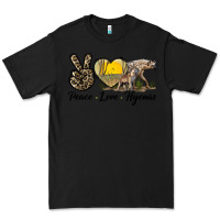 Black Peace Love Hyenas Premium Tee - LillyAllenDesigns
