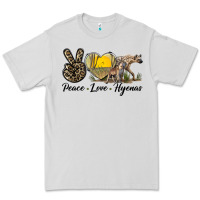 Dove Grey Peace Love Hyenas Premium Tee - LillyAllenDesigns