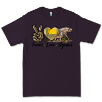 Plum Peace Love Hyenas Premium Tee - LillyAllenDesigns