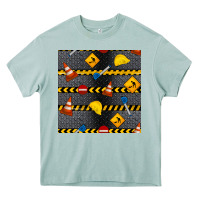 Arona construction signs seamless pattern Heavy Core Tee - BundleAndBundleShop