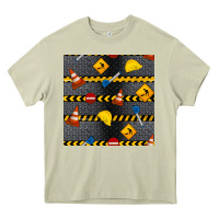 Mossy construction signs seamless pattern Heavy Core Tee - BundleAndBundleShop
