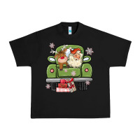 Black christmas santa and reindeer truck Urban Heavy Tee - MaliasSmallBusiness