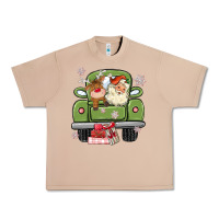 Burro christmas santa and reindeer truck Urban Heavy Tee - MaliasSmallBusiness