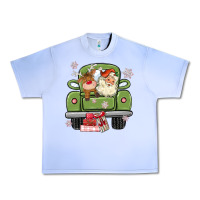 Grape Ice christmas santa and reindeer truck Urban Heavy Tee - MaliasSmallBusiness