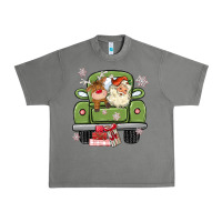 Tornado christmas santa and reindeer truck Urban Heavy Tee - MaliasSmallBusiness