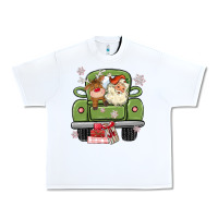 White christmas santa and reindeer truck Urban Heavy Tee - MaliasSmallBusiness