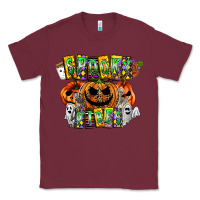 Burgundy Spooky Vibes Classic Tee - CowhideDigitalArt