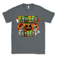 Charcoal Heather Spooky Vibes Classic Tee - CowhideDigitalArt