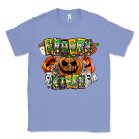 Colony Blue Spooky Vibes Classic Tee - CowhideDigitalArt