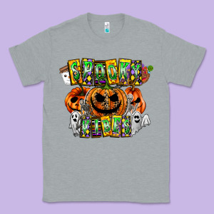 Spooky Vibes Classic Tee Designed By Cowhidedigitalart