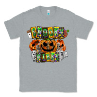 Heather Grey Spooky Vibes Classic Tee - CowhideDigitalArt